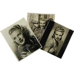 Three Ginger Rogers Signed Photos.