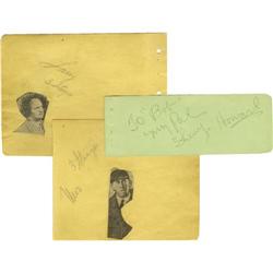 Three Stooges Autographs.