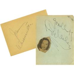 Lupe Velez and Johnny Weissmuller Autographs.