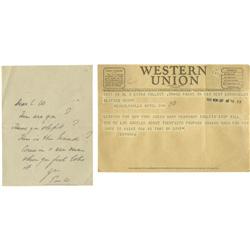 Correspondence to Clifton Webb from Edward, Duke of Win