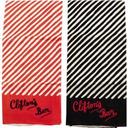 Clifton Webb's Bar Towels.