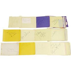 Large Selection of Vintage Celebrity Autographs.