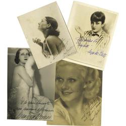 Golden Age Hollywood Vamps Signed Photos.