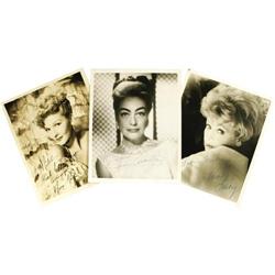 Lucille Ball, Joan Crawford, and Mary Martin Signed Pho