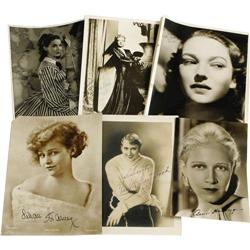 Assorted Vintage Starlet Signed Photos.
