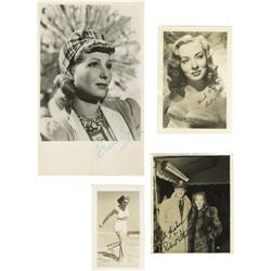 Hollywood Blondes Signed Photos.
