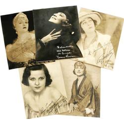 Silent-Era Starlets Signed Photos.