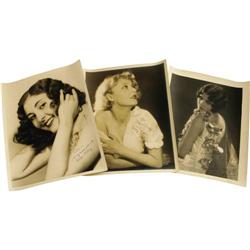 Autographed Photos of Marceline Day, Mary Nolan and Mar
