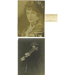 Irene Castle and Shirley O'Hara Signed Photos.