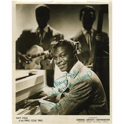 Nat King Cole Signed Photo.