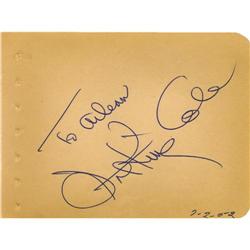 Nat King Cole Autograph.