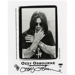 Ozzy Osbourne Signed Photo.