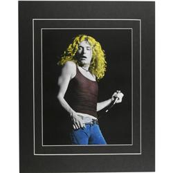 Robert Plant Rare Concert Photo Illustration.