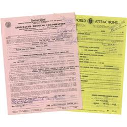 Sam the Sham Signed Contract.