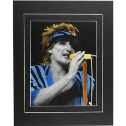 Rod Stewart Rare Concert Photo Illustration.