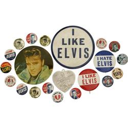 Elvis Presley Vintage Charm and Assortment of Pinback B