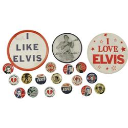 Elvis Presley Vintage Pinback Buttons (19).