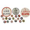 Image 1 : Elvis Presley Vintage Pinback Buttons (19).
