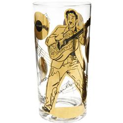 Elvis Presley Rare Vintage Drinking Glass (1956).