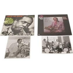 Buddy Tate Signed Record and Photo Group.