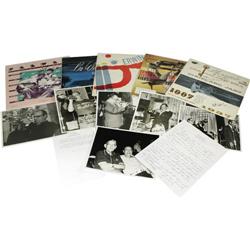 Pee Wee Erwin Signed Record and Photo Group.