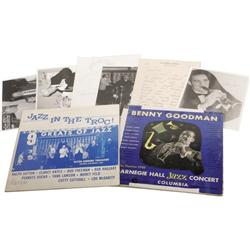 Yank Lawson and Benny Goodman Signed Record and Photo G