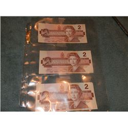 1986 Canadian Bank Notes