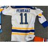 Image 1 : NO RESERVE AUTOGRAPHED GILBERT PERREAULT BUFFALO SABRES HOCKEY JERSEY