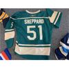 Image 1 : NO RESERVE AUTOGRAPHED RAY SHEPPARD CAROLINA HURRICANES/HARTFORD WHALERS COMMEMORATIVE HOCKEY JERSEY