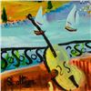 Image 2 : Shlomo Alter, Original Acrylic Painting on Canvas, Hand Signed with Letter of Au