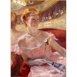 Cassatt - Woman with a Pearl Necklace in a Loge