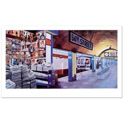 Ken Keeley, "My Underground: 34th St Station" Limited Edition Serigraph, Numbere