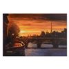 Image 1 : Howard Behrens (1933-2014), "Twilight on the Seine II" Hand Embellished Limited