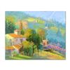 Image 1 : Ming Feng, "Hidden Hills" Original Oil Painting on Canvas, Hand Signed with Lett