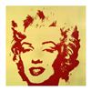 Image 1 : Andy Warhol "Golden Marilyn 11.40" Limited Edition Silk Screen Print from Sunday