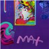 Image 2 : Peter Max, "Statue of Liberty" Framed One-Of-A-Kind Acrylic Mixed Media, Hand Si