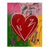 Image 1 : Steve Kaufman (1960-2010), "Mini Heart" Hand Signed and Numbered Limited Edition