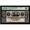 Image 1 : 1840's-50's $5 Philadelphia Bank Note PMG 58