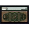 Image 2 : 1869 $2 Rainbow Legal Tender Note PMG 12