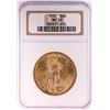 Image 1 : 1925 $20 St. Gaudens Double Eagle Gold Coin NGC MS62