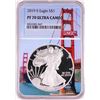 Image 1 : 2019-S $1 Proof American Silver Eagle Coin NGC PF70 Ultra Cameo Bridge Core