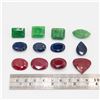 Image 2 : 186 Cttw Parcel Of Emeralds, Rubies & Blue Sapphires