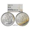 Image 1 : 1884-O $1 Morgan Silver Dollar Coin NGC MS62 Great Toning