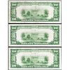 Image 2 : 3 Consecutive 1928 $20 Gold Certificate Notes