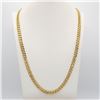 Image 2 : Plated 14Kt Gold Figaro Link Necklace