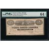 Image 1 : 1863 Ten Cent Raleigh NC Obsolete Note PMG 64EPQ