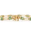 Image 2 : Plated 18KT Yellow Gold 3.00ctw Emerald Bracelet