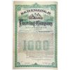 Image 1 : D. G. Yuengling, Jr. Brewing Co. 1887 Specimen Bond Rarity