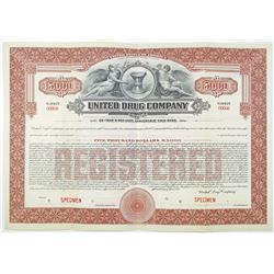 United Drug Co. 1921 Specimen Bond