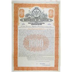 Kingdom of Norway 1923 Specimen Bond